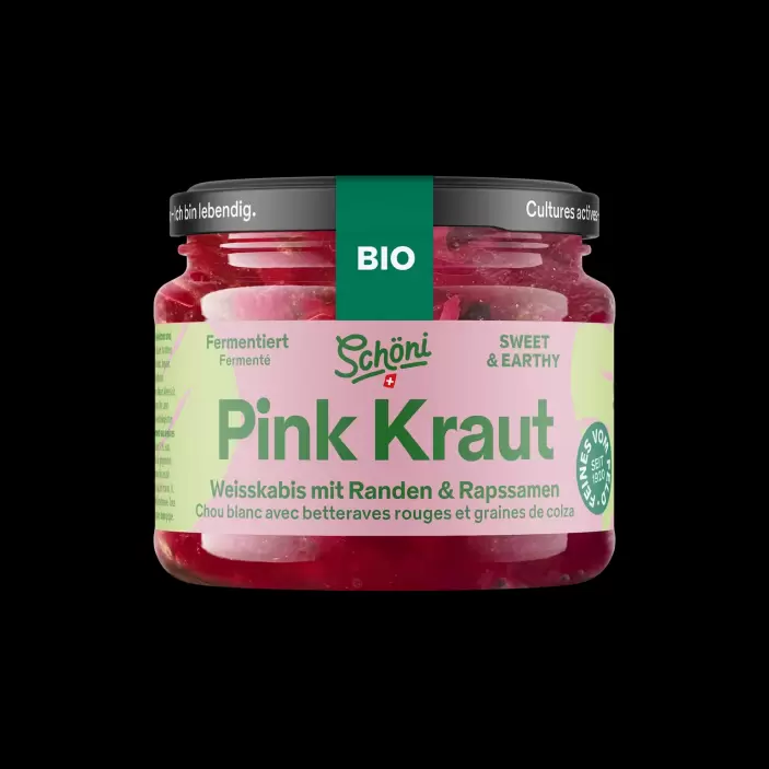 Schöni Bio Pink Kraut fermentiert roh 